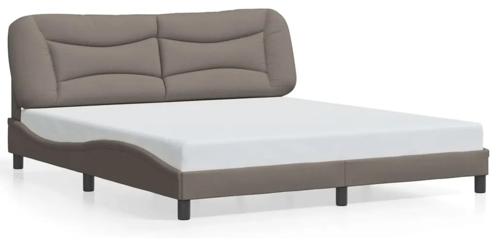 3207790 vidaXL Рамка за легло без матрак Hvar, таупе, 180x200 см плат