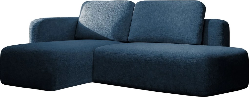 Ъглов диван Cozy-Синьо-Ляв