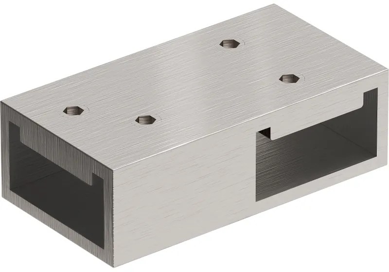 Mexen T свързващ елемент за стенни стойки, четкан никел - 800-09-97