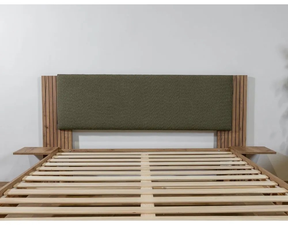 Зелено двойно легло с включена подматрачна рамка 140x190 cm Lior – Bobochic Paris