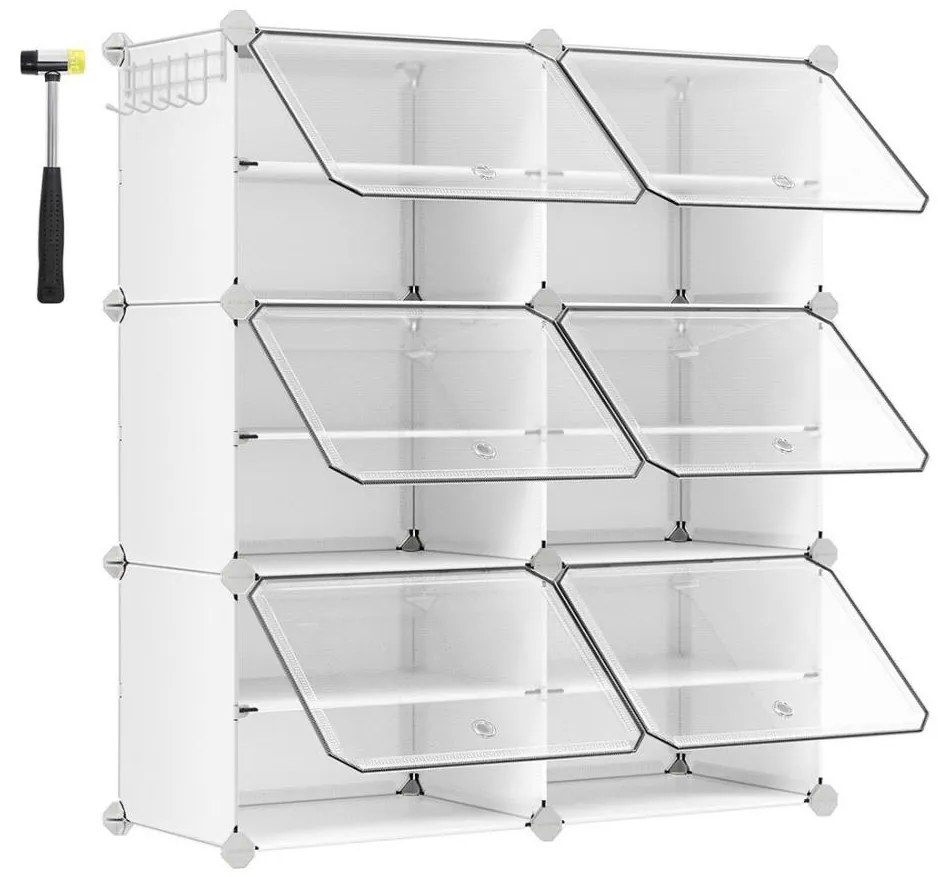 Модулен стелаж с отделения BOXIFY бял