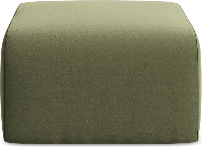 Зелена кадифена табуретка Lani – Makamii