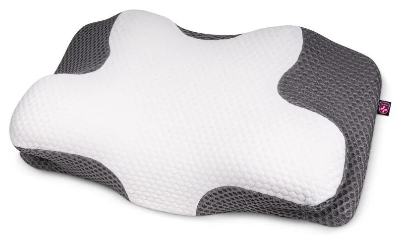 CONNECT IT CFH-6031-WH - Анатомична възглавница Lyra бяло/сиво