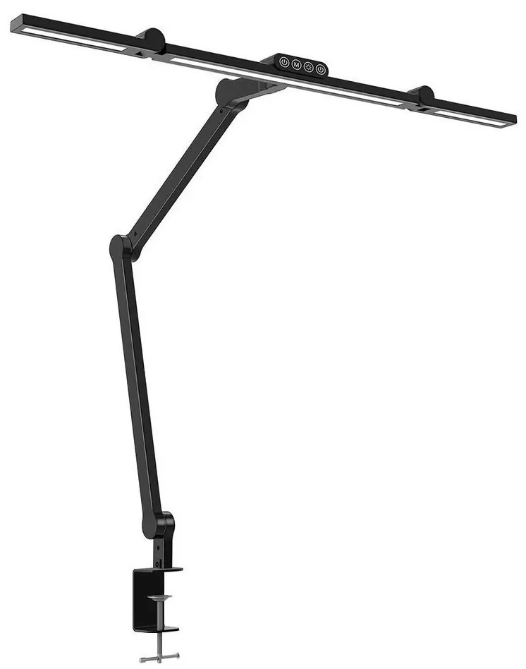 LED регулируема настолна лампа с докосване 24W 230V 3000-6500K CRI 92 черна