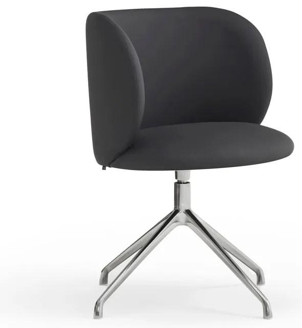 Черен тапициран трапезен стол Mogi – Teulat