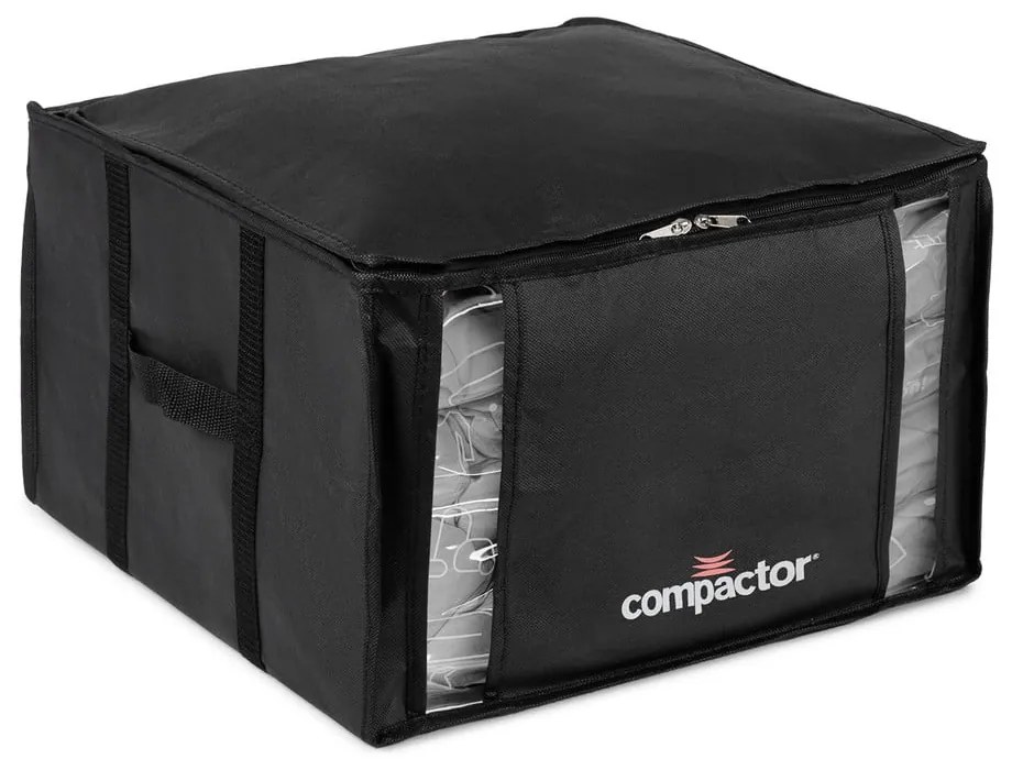 Черна кутия за съхранение на дрехи XXL 3D Medium, 125 л Black Edition - Compactor