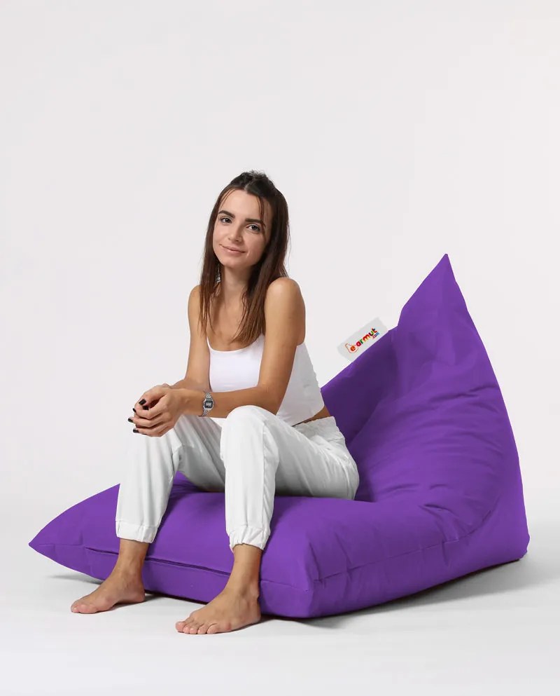Градински пуф Pyramid Big Bed Pouf, цвят Лилав
