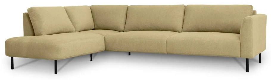 Ъглов диван в цвят жълта охра (ляв ъгъл) Hero – Scandic