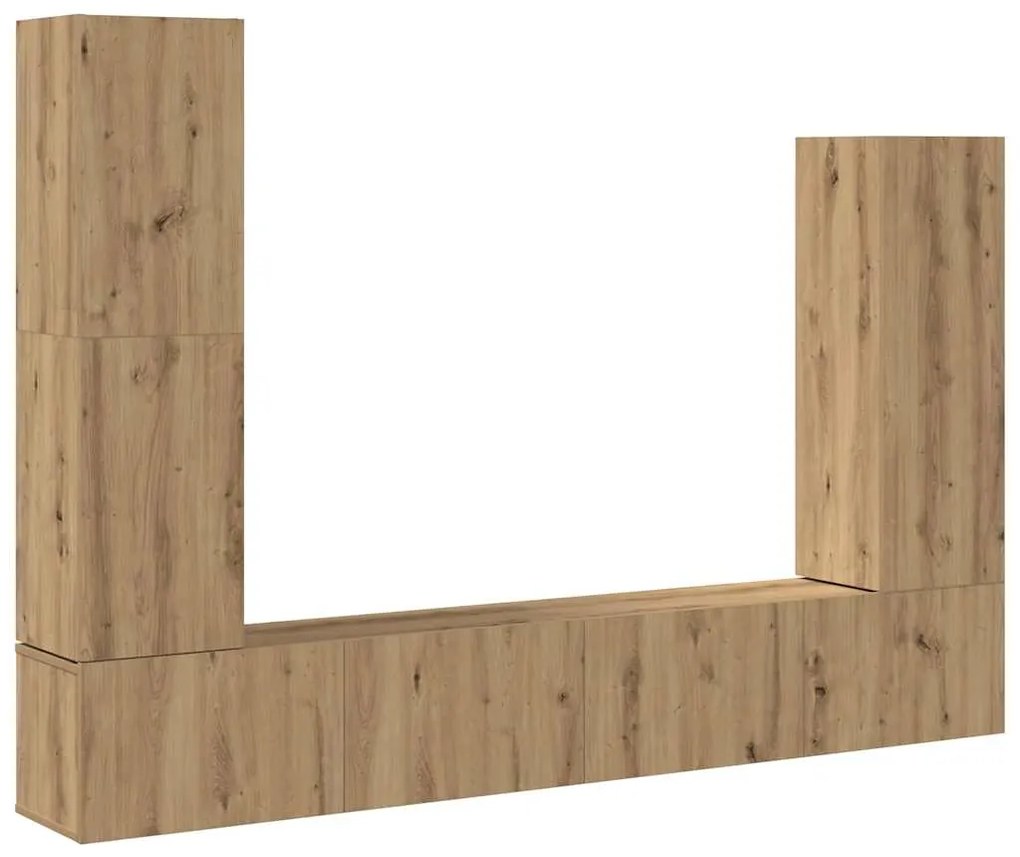 3329218 vidaXL Комплект от 4 части за стенен монтаж на телевизора