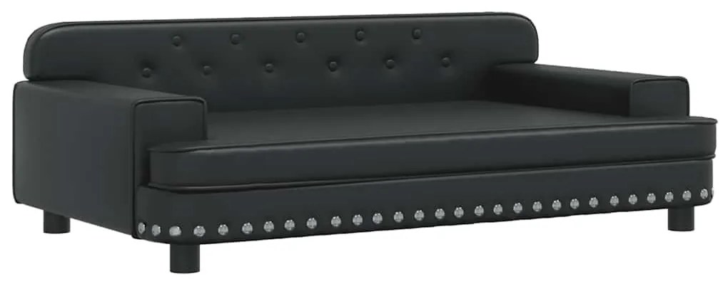 3196287 vidaXL Детски диван черен 90x53x30 см изкуствена кожа