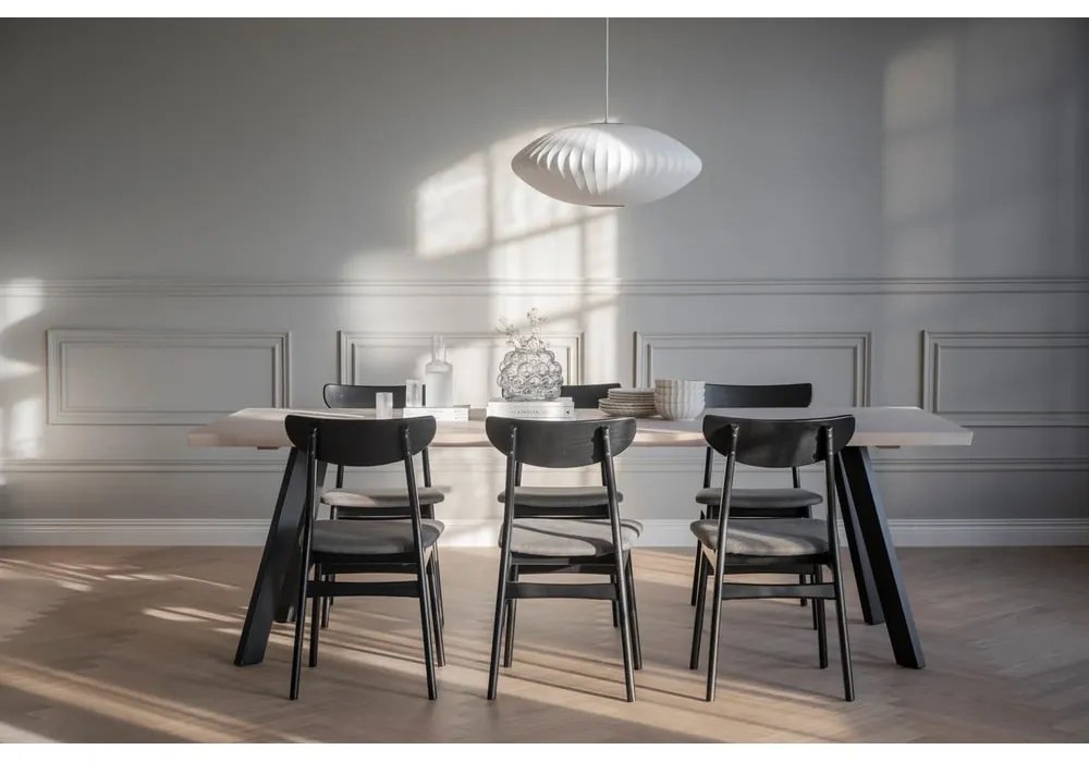 Черни трапезни столове в комплект от 2 броя Rodham - Rowico