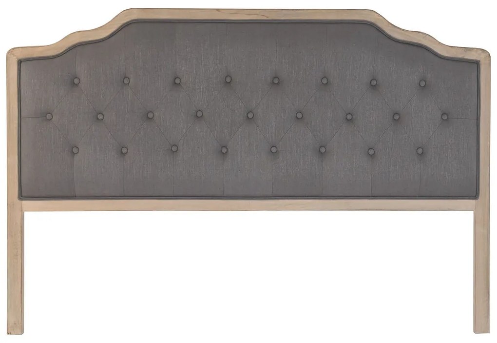 Табла за легло DKD Home Decor полиестер Тъмно сив Tamm (180 x 10 x 120 cm)