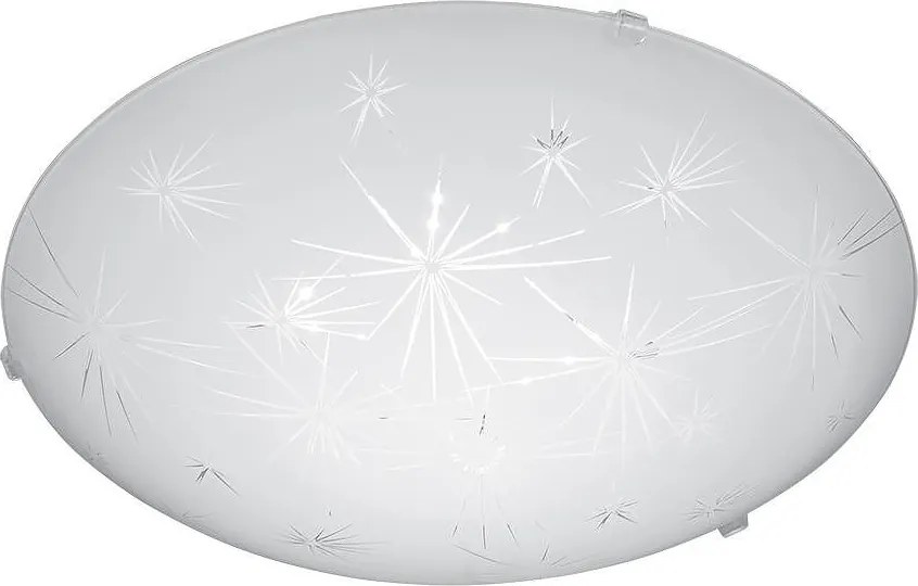 Плафониера ИСКРИ LED, ø400, бял гланц, 24W, 4000K