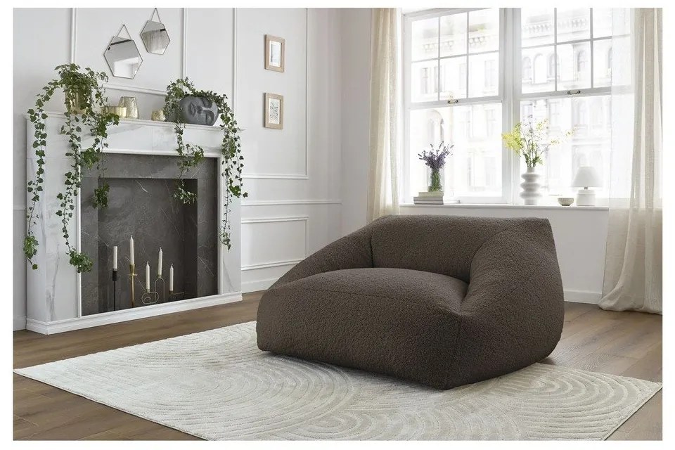 Тъмнокафяв пуф Lilibet – Bobochic Paris