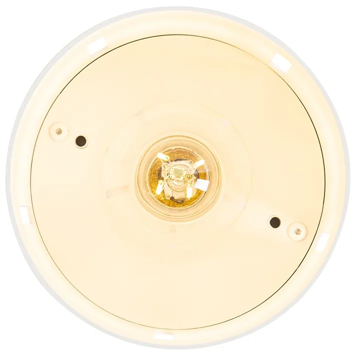 Дизайнерска таванна лампа бяла със светлинен ефект - Yana