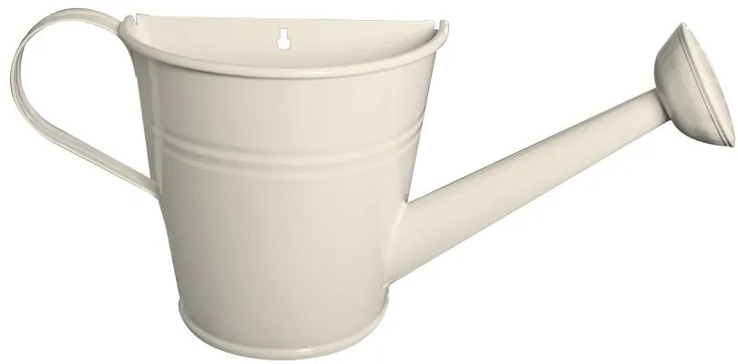 Feronya - Метална декоративна саксия за стена лейка бежова 4124-4