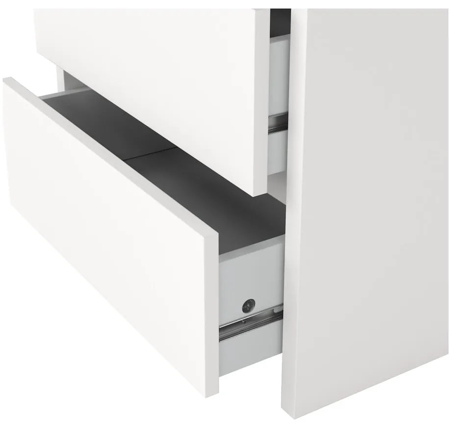 Бяло нощно шкафче Next – Tvilum