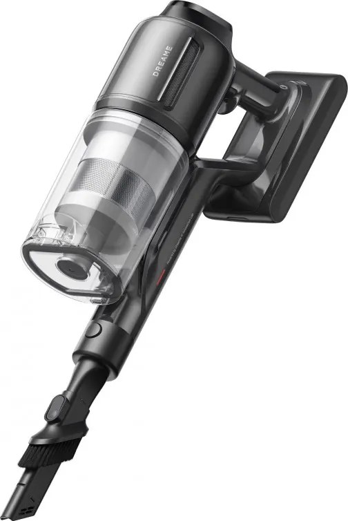 Вертикална прахосмукачка Dreame R20 Ultra AquaCycle, 200AW, 5 степени, 0.35/0.4/0.6 л, 90 мин, HEPA, LCD дисплей, Безчетков мотор, Черен