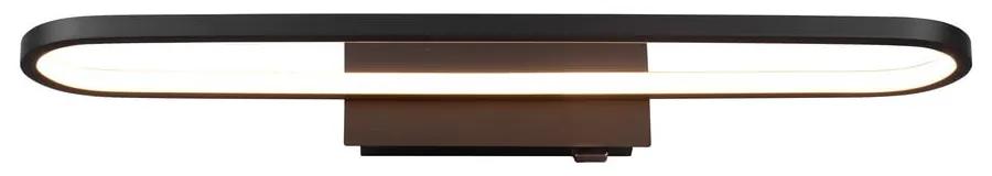 Матово черно LED осветление за стена (дължина 60 см) Gianni - Trio