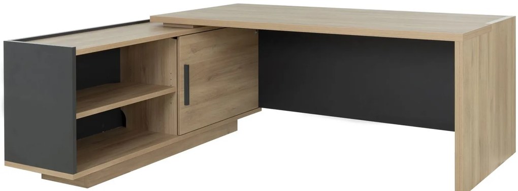 Ъглово бюро Marbrand-Left-Fusiko-Mavro-Дължина:200cm