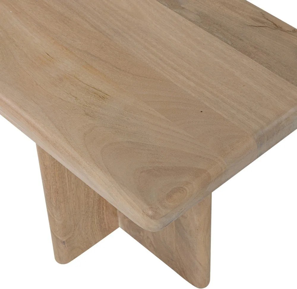 Конзолна маса от масивно манго в светло естествен цвят 40x80 cm Ato – WOOOD