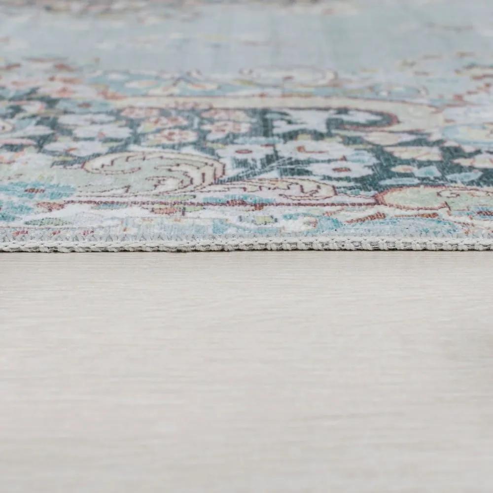 Тюркоазен килим, който може да се мие, 80x150 cm FOLD Colby - Flair Rugs