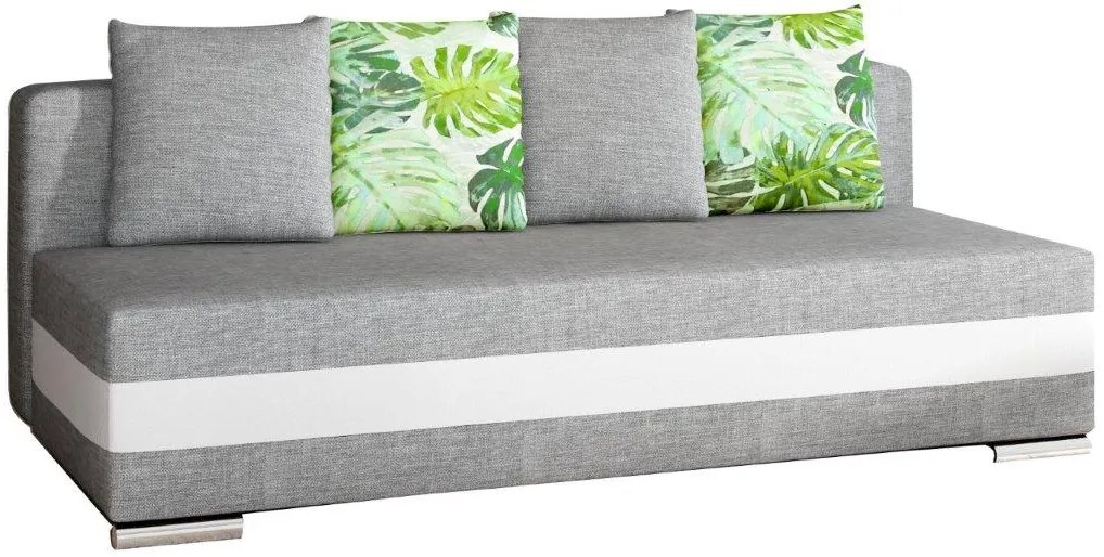 Разтегателен диван Zenia-Gray - White