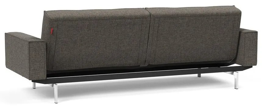 Тъмносив разтегателен диван с подлакътници Chrome Splitback - Innovation