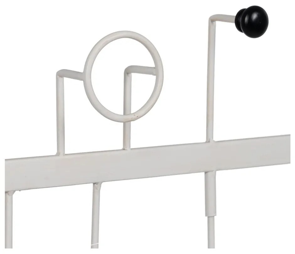Бяла метална стенна закачалка – Ixia