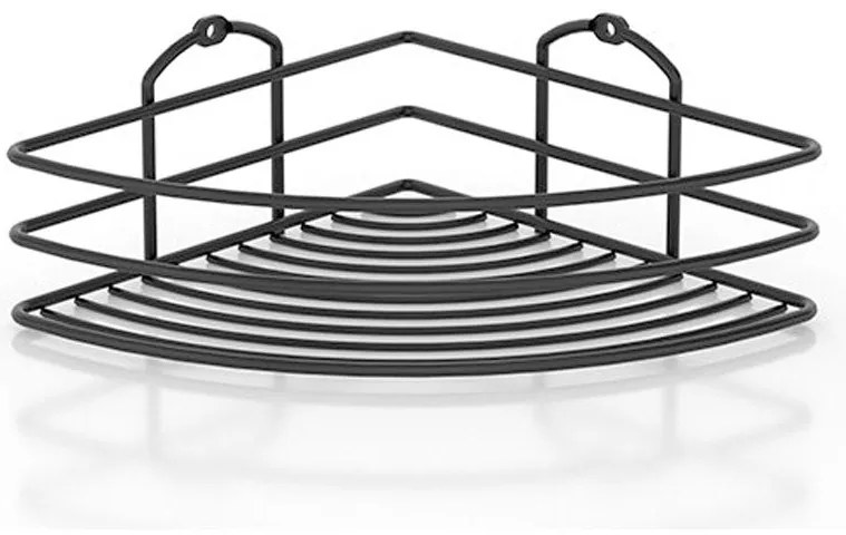 ПОСТАВКА ЗА БАНЯ , TEKNO TEL BK-021Β , 1 ниво/ъгъл черно