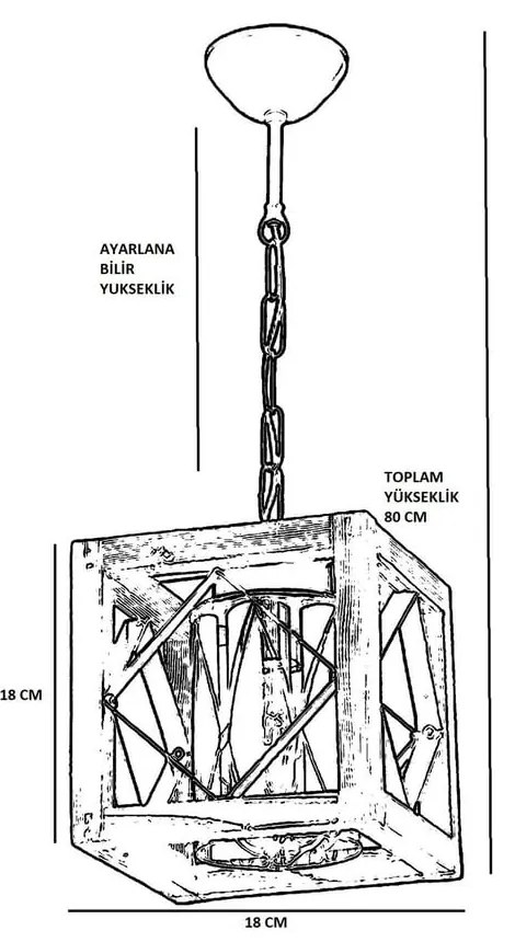 Кафяво висящо осветително тяло с дървен абажур/с метален абажур Zikzak Cam – Opviq lights
