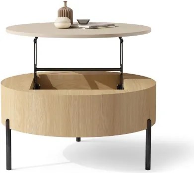 ФРИДА Бежово [Шампанско] / Оазис Дъб – МОДЕРНА ХОЛНА МАСА С ПОВДИГАЩ ПЛОТ И СКРИТО ПРОСТРАНСТВО ЗА СЪХРАНЕНИЕ