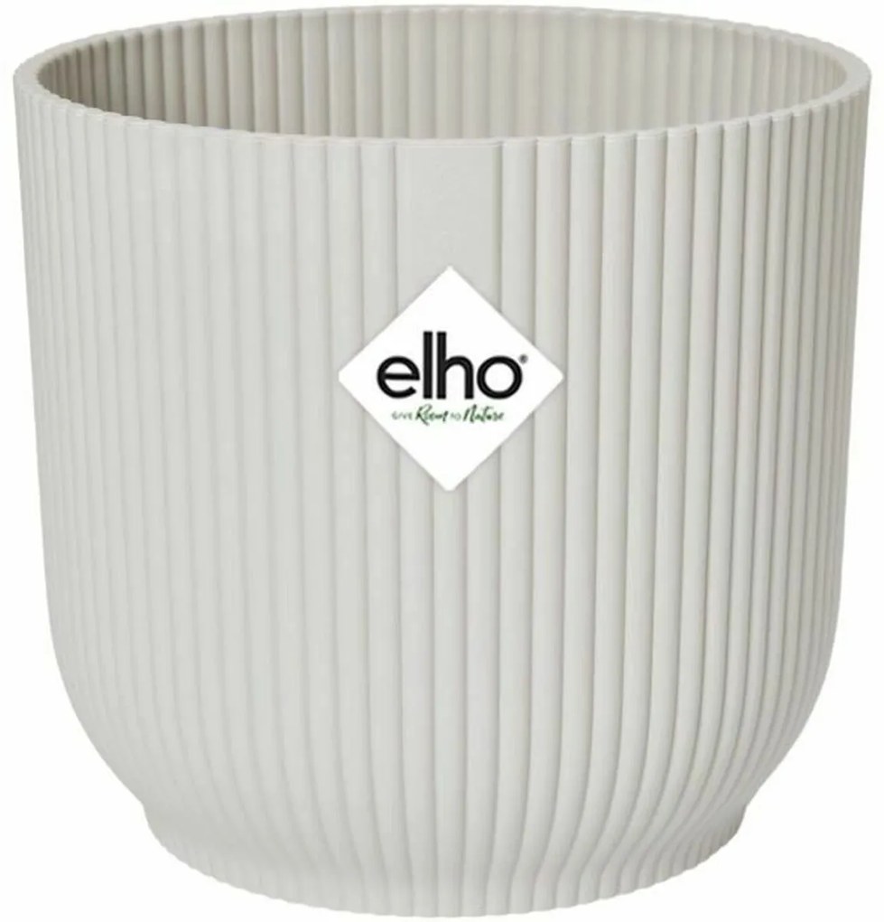 Саксия Elho   Ø 22 cm Бял Пластмаса Кръгъл