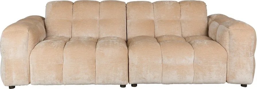 Бежов кадифен модулен диван 264 cm Hackman – Dutchbone