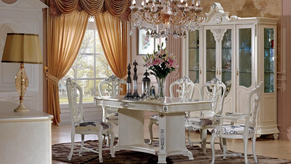 Комплект за трапезария CL 001, серия Chanel в стил Рококо