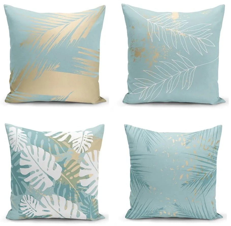 Комплект от 4 калъфки за възглавници Lagoon, 55 x 55 cm - Minimalist Cushion Covers