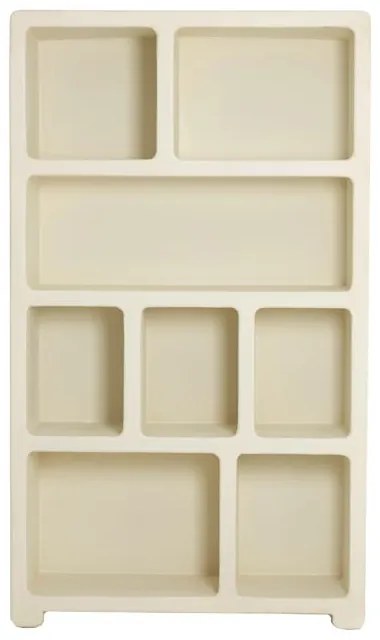 Бежов шкаф за книги 110x190 cm Nahua - Light & Living