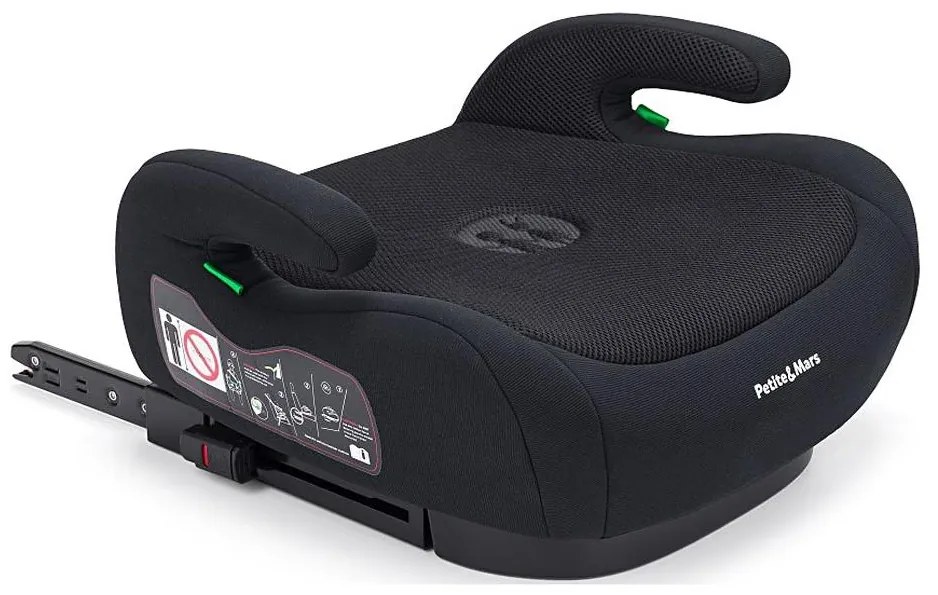 PETITE&MARS - Подсилваща седалка за кола OPTIMUS PRO i-Size 125-150 см (22-36 кг) черен