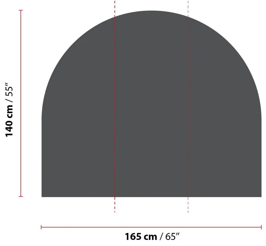 Стикер за стена 165x140 cm Storm Gray - Ambiance