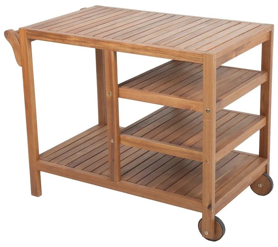 Градинска маса за сервиране от масивна акация 54,5x89 cm Akron – Garden Pleasure