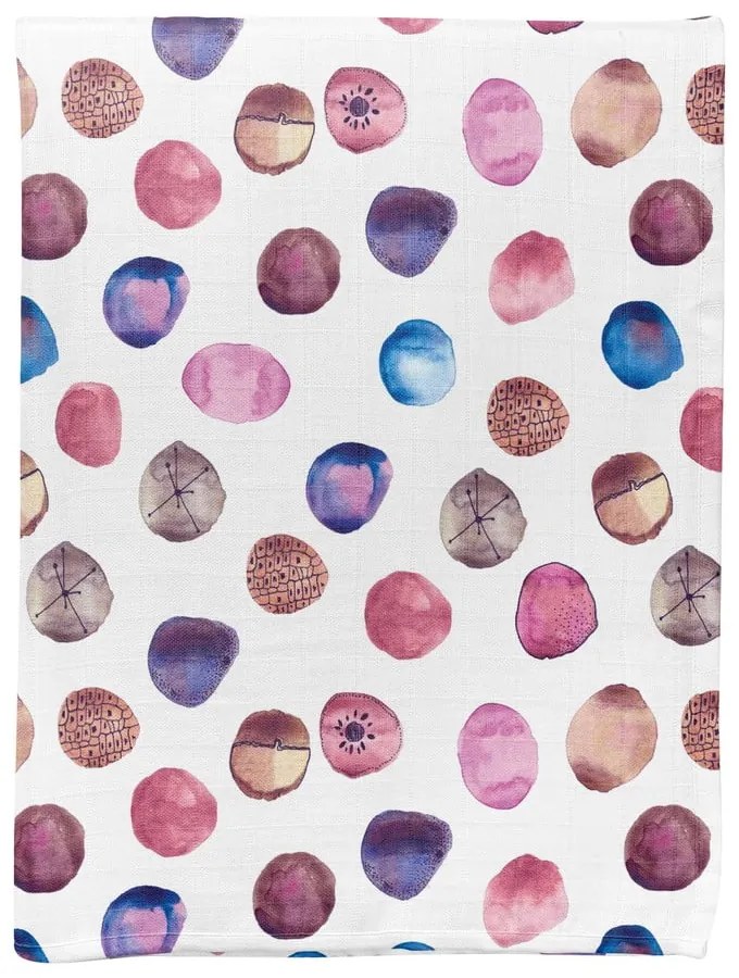 Бяло муселиново бебешко одеяло 75x100 cm Shells – Mijolnir