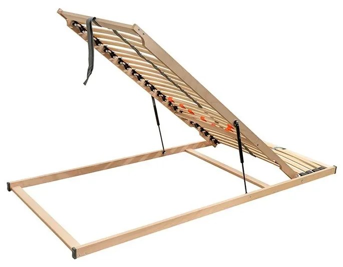 Гъвкава подматрачна рамка с ламели и повдигане с амортисьори от краката LOEN 200x90 см