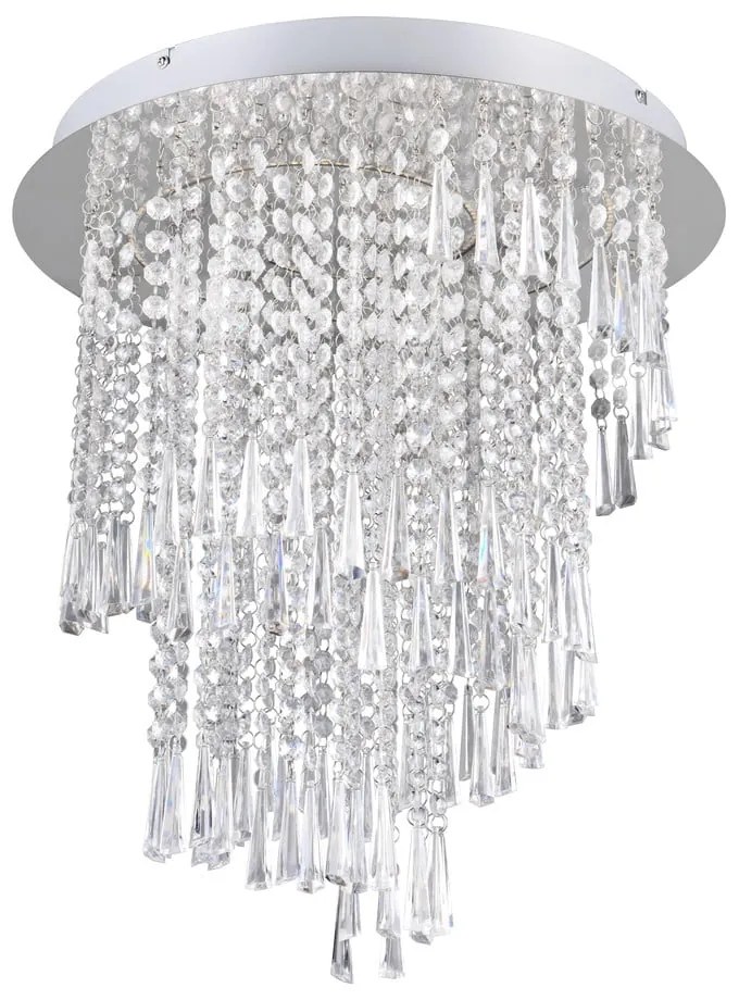 LED осветително тяло за таван в сребристо ø 45 cm Pomp - Trio