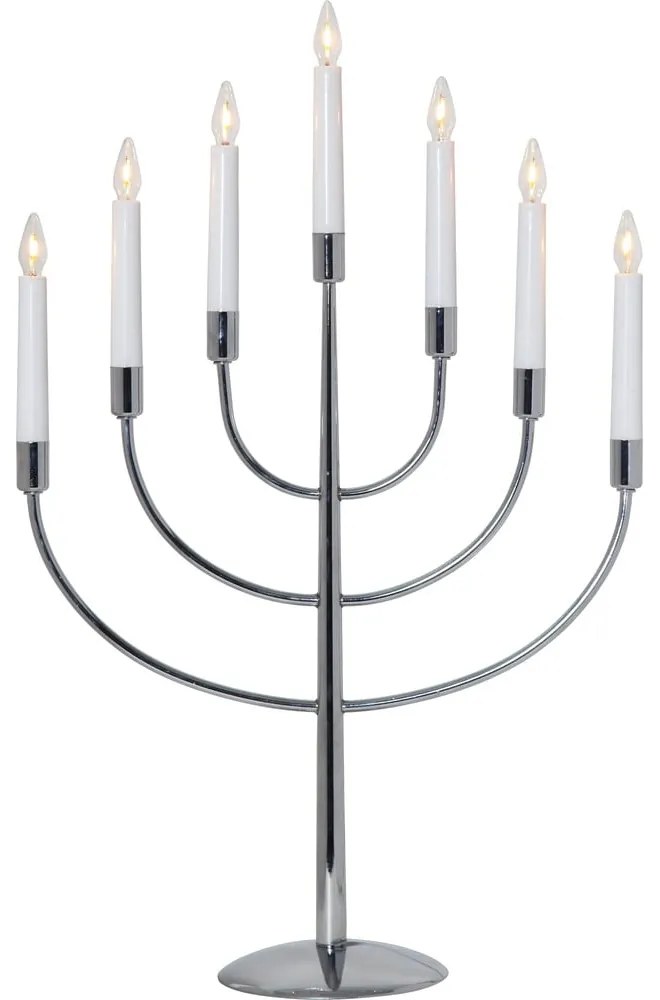 Коледна светлинна украса за контакт в сребрист цвят Titus – Star Trading