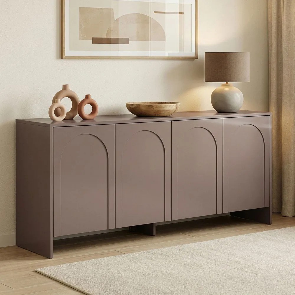 Кафяво-сив скрин 180x80x45 cm Arlen – Kalune Design