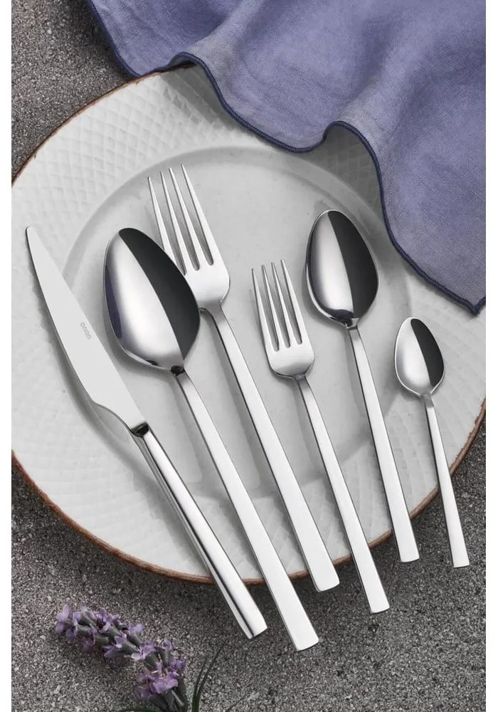 Прибори за хранене 36 бр. от неръждаема стомана в сребрист цвят – Hermia