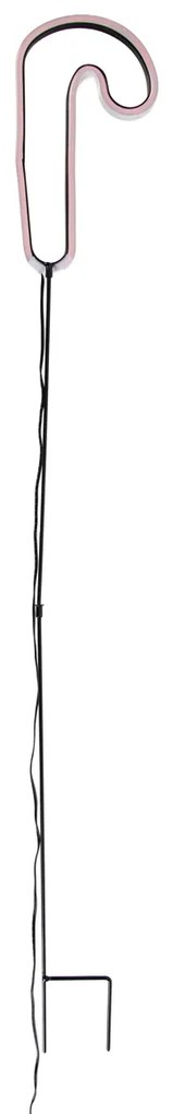 Коледна неонова лампа за забиване червена захарна тръстика с LED и таймер IP44 - Fura