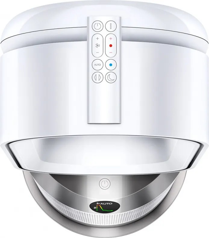 Пречиствател въздух 2в1 Dyson Purifier Hot+Cool HP1 544826-01, Отоплител, 50W, 30 м2, 287 l/s, 10 скорости, Air Multiplier™, Wi-Fi, Bluetooth, Осцилация, Бял/сребрист