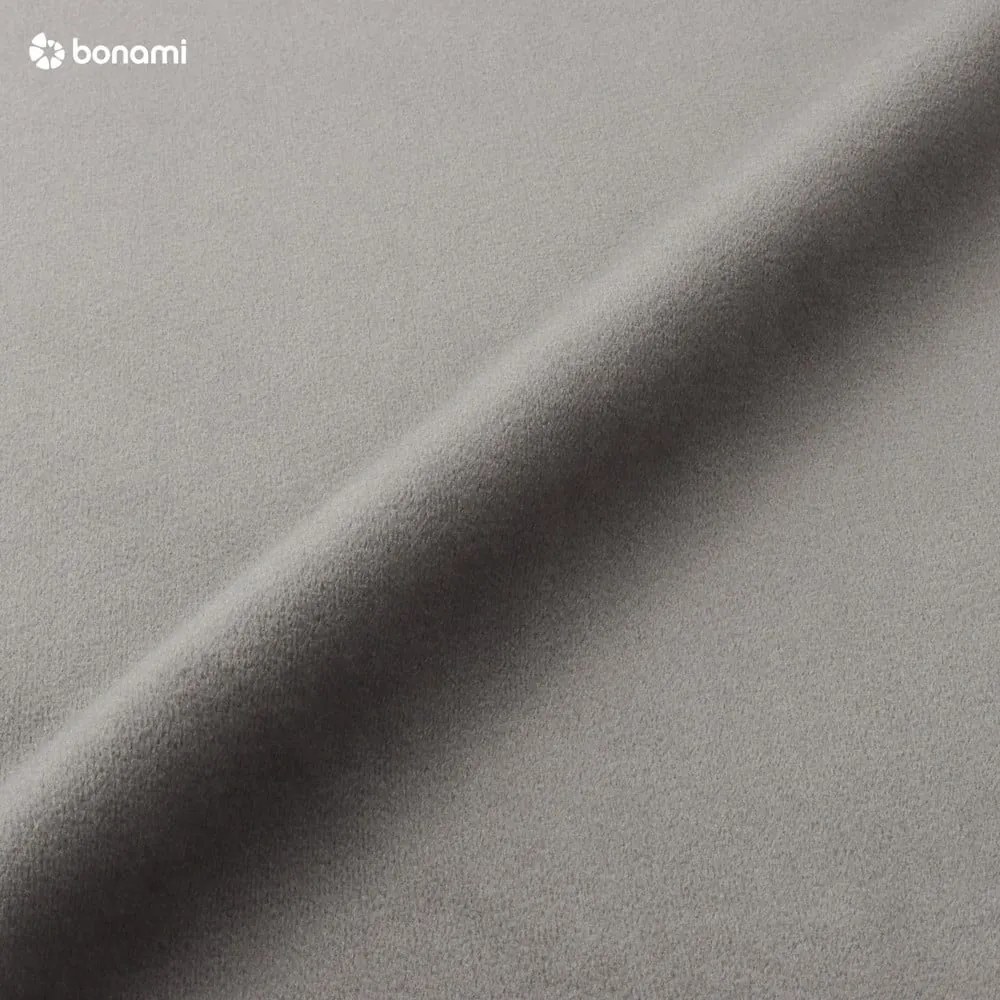 Светлосиво тапицирано двойно легло с място за съхранение 160x200 cm Kelp - Micadoni Home