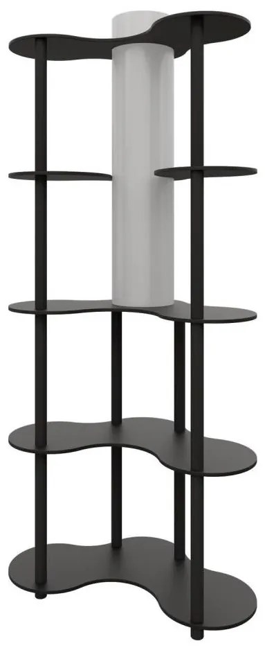 Подова лампа с полици NOTO 1xE27/40W/230V черна